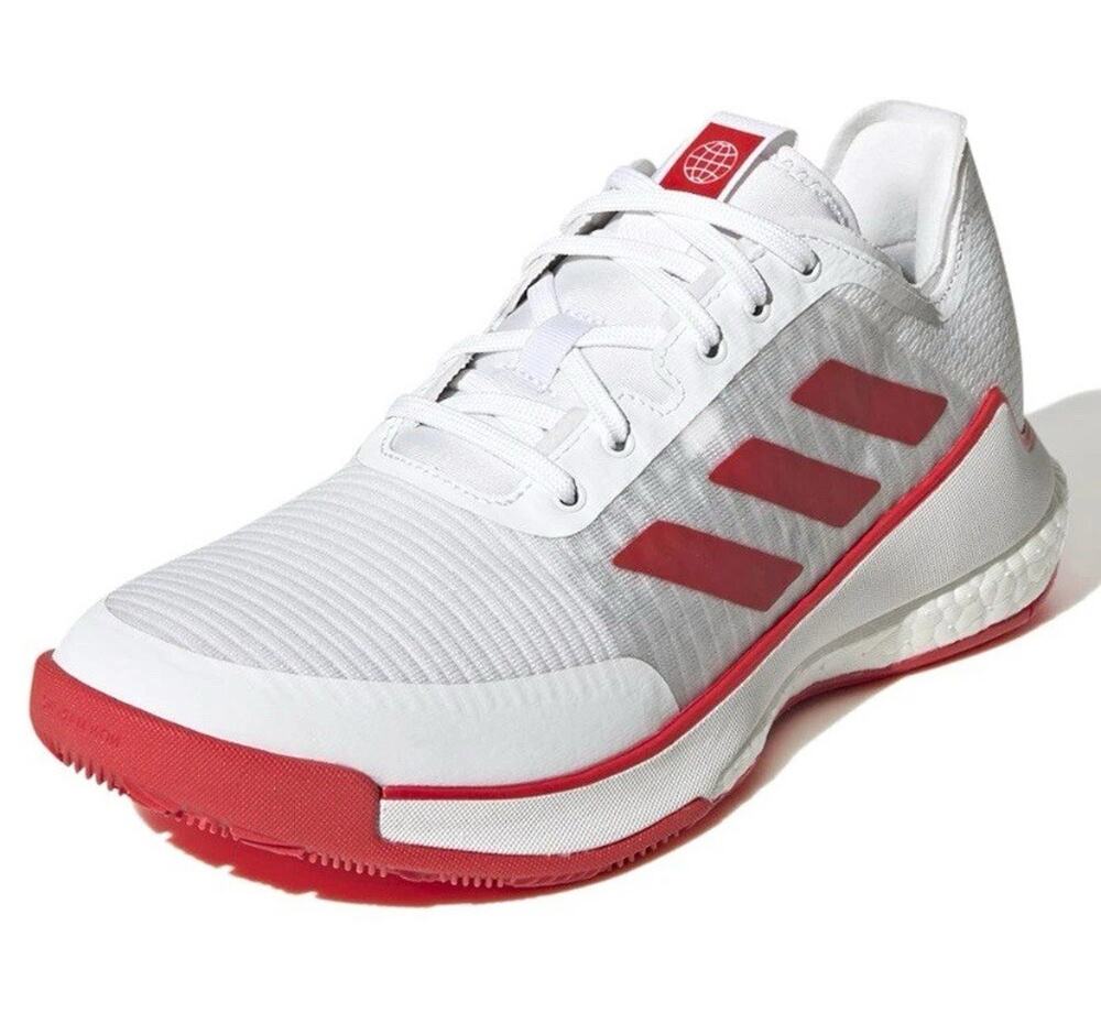 Adidas Crazyflight Women’s Volleyball Shoes White Red Size 9 Sneaker Low